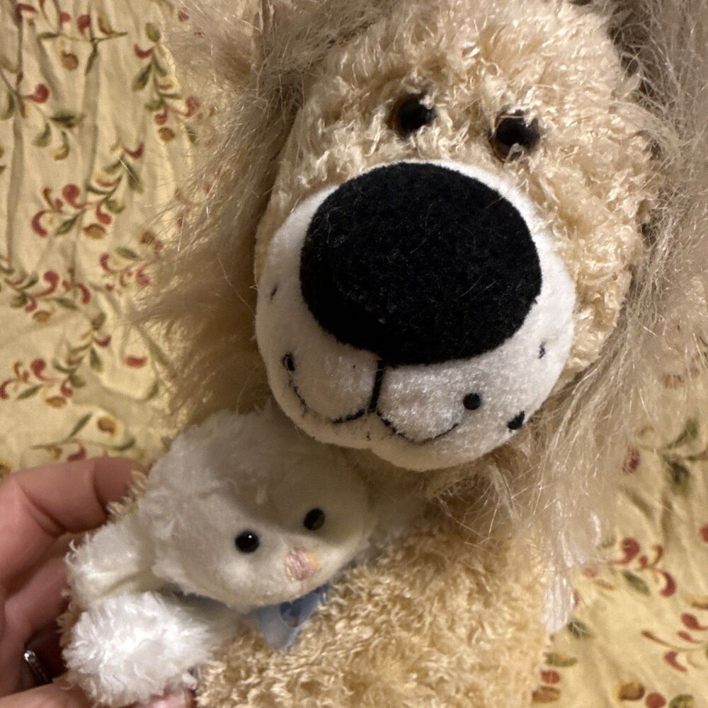 GUND Lion Plush Stuffed Animal w/ Baby Cub 11 in, Ages 3-5 Years, MPN 43660